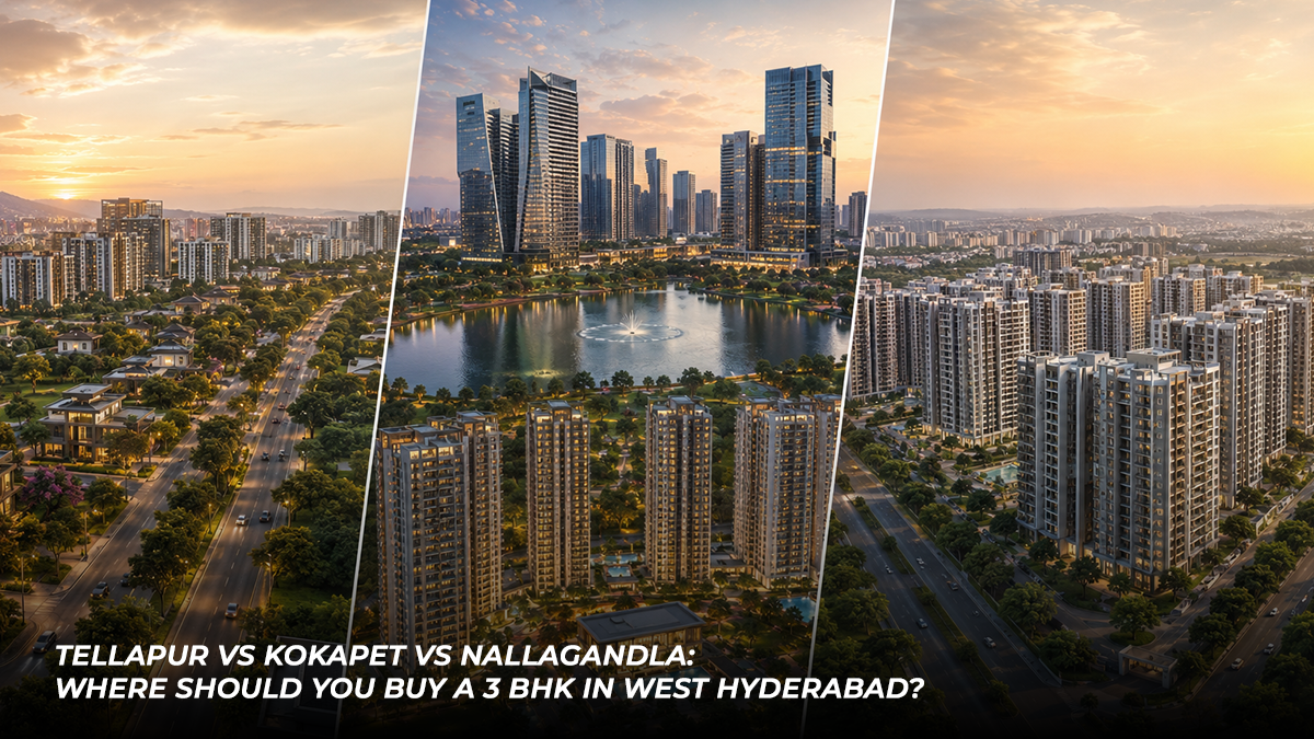 Tellapur vs Kokapet vs Nallagandla: Where Should You Buy a 3 BHK in West Hyderabad?